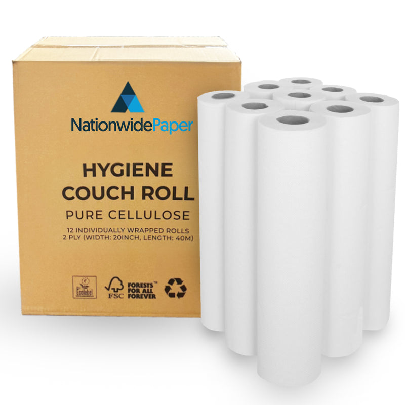 White Couch Roll 2 Ply | Pack of 9 Rolls/ 12 Rolls (8499137708287)