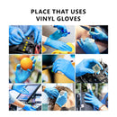 Blue Vinyl Gloves (10 Box=1000 Pcs) (8757166407935)