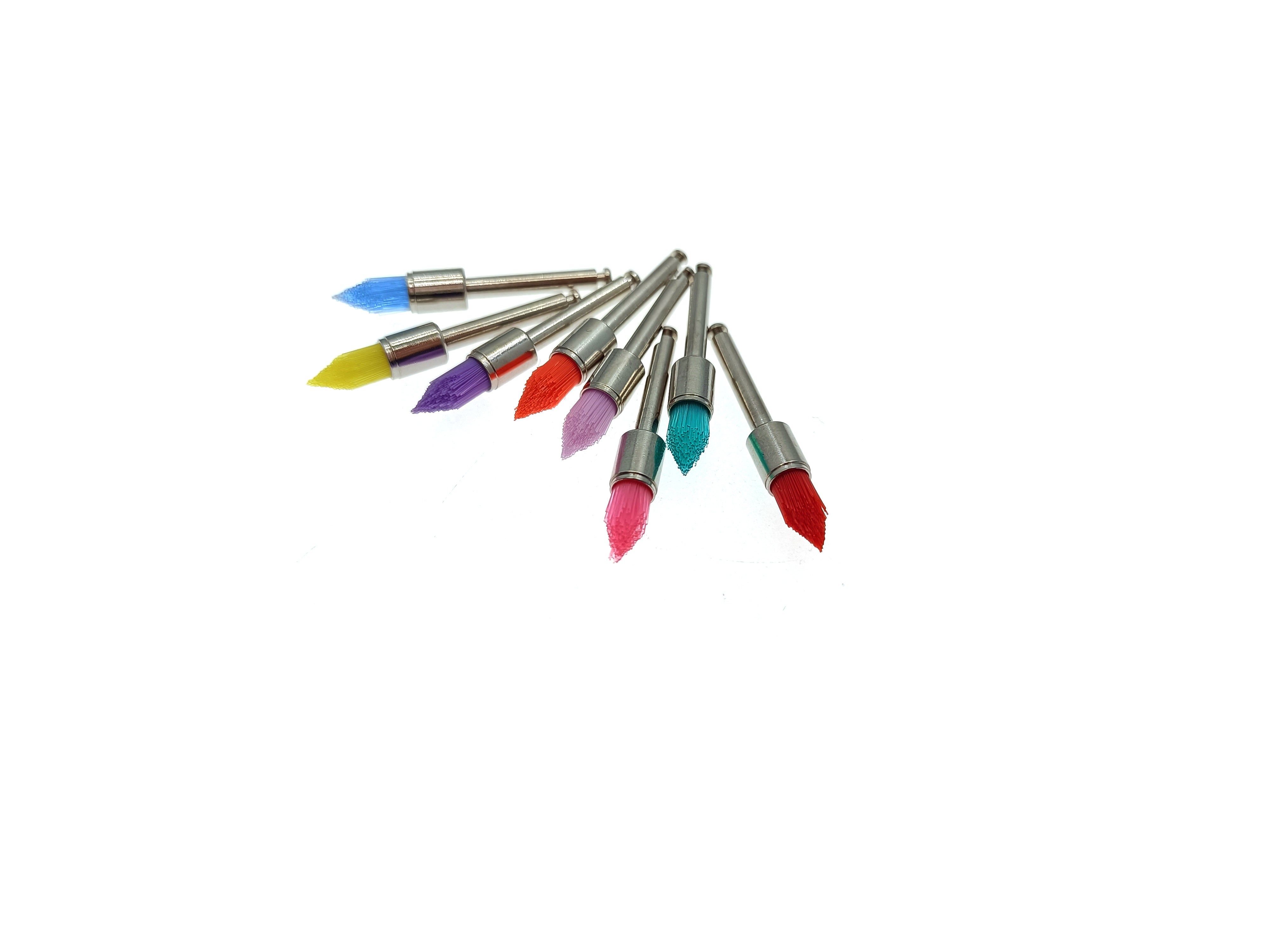 Dental Prophy Multicolour Nylon Brush Pencil Shapes (Pack of 100) (8796036825343)