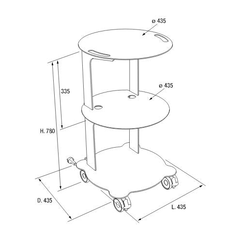 Zilfor COSMO Medical Trolley (8801052164351)