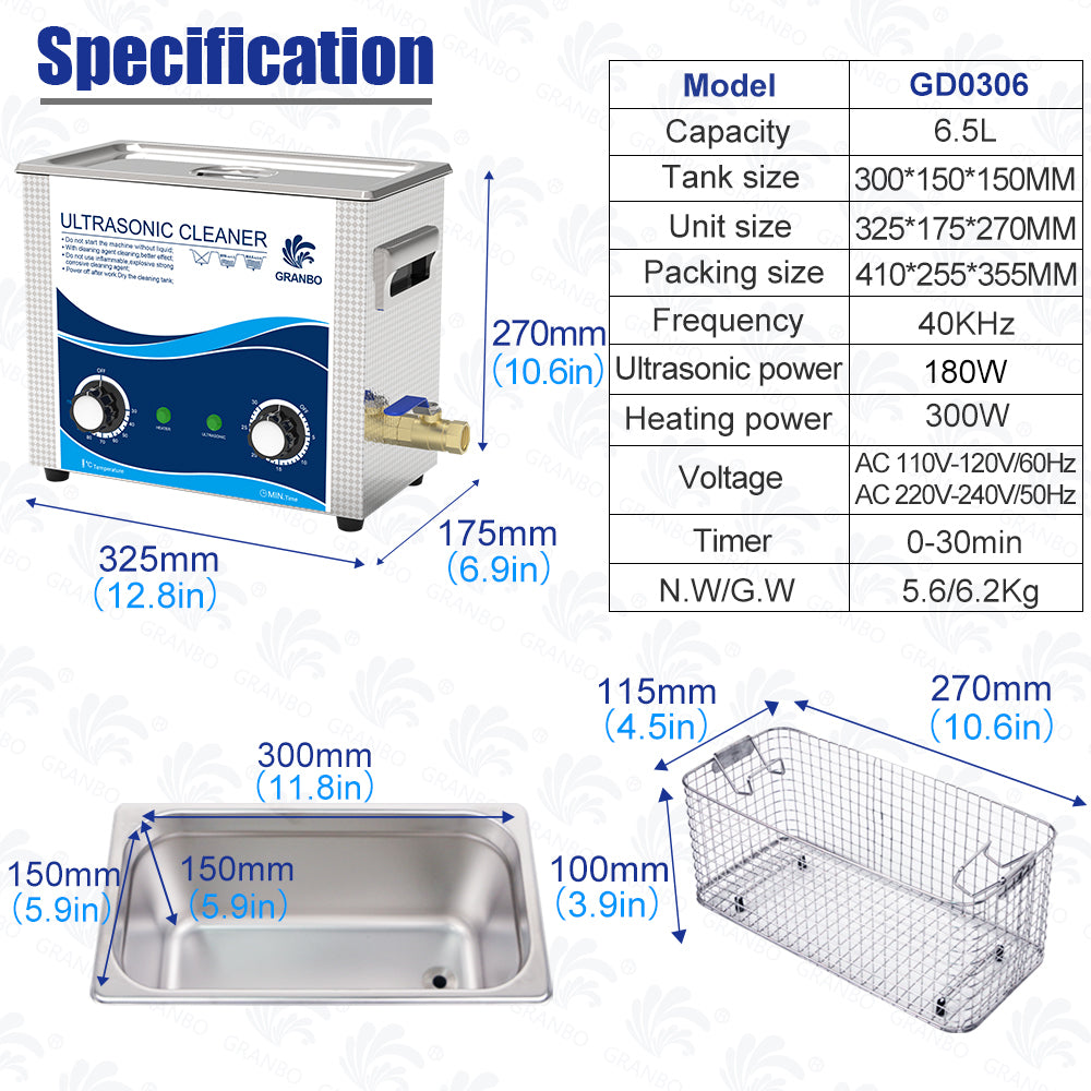 Ultrasonic Cleaner / Bath Available in 4.5L and 6.5L (8852604780799)