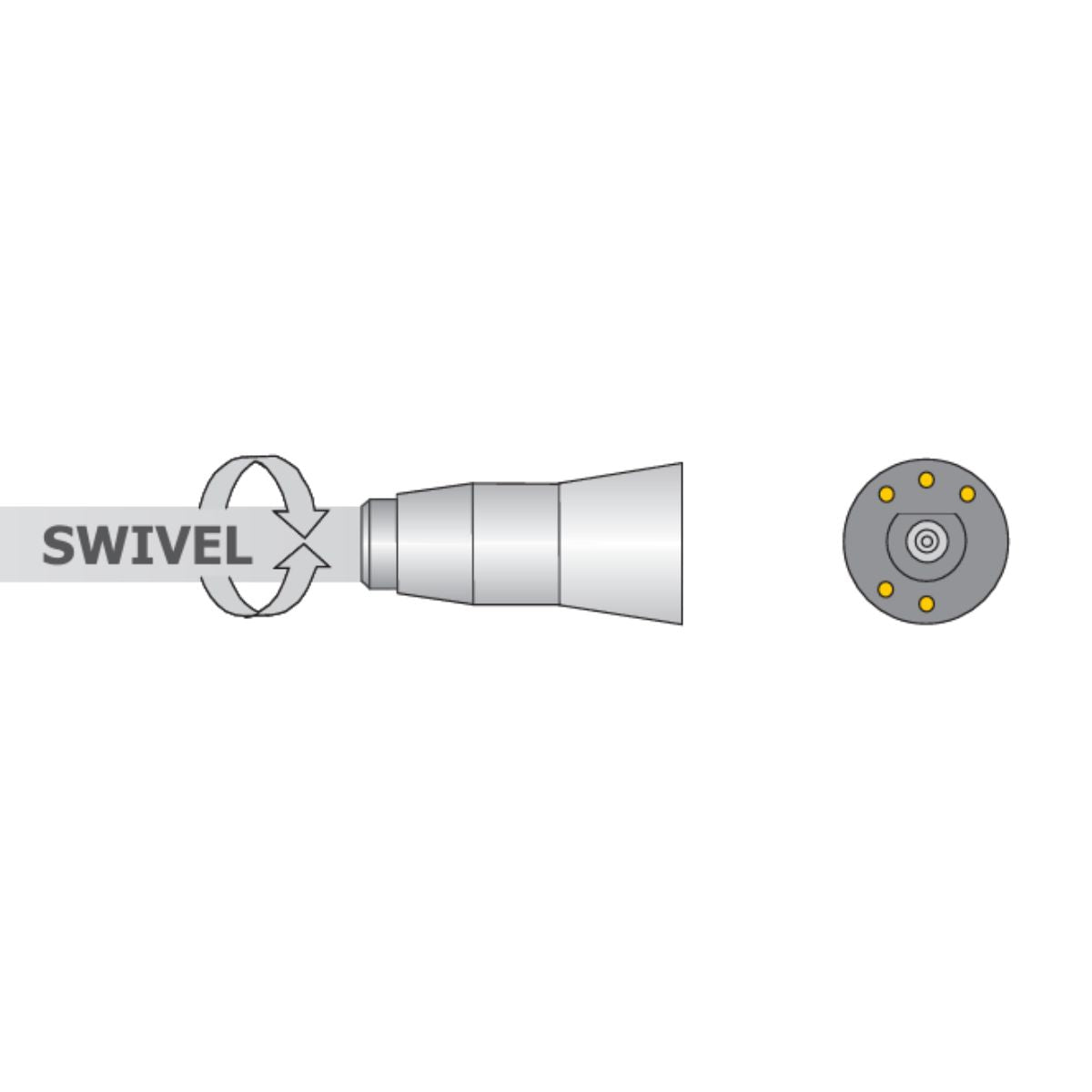 Denlux Hose For BienAir MX2 Micro Motor Swivel (8390697091327)