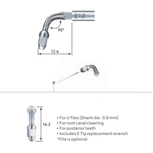 NSK Endodontics Tip E11 and E12 with U Files (14746822377850)