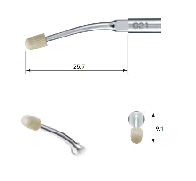 NSK VARIOS Ultrasonic Tips G21 and G22 for Restorative Condensation (14747127939450)