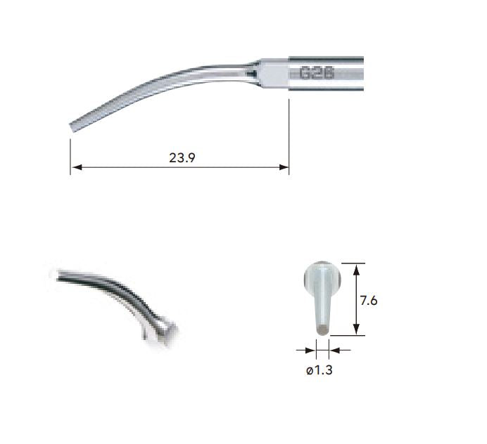 NSK VARIOS Ultrasonic Tips G25, G26 & G28 for Restorative (Loosening/Plugging) (14747130429818)