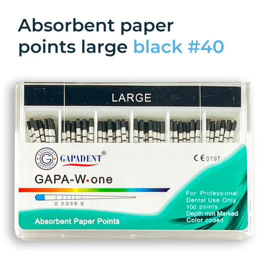 GAPA-W-one Absorbent Paper Points Large (100 points) (14750215930234)