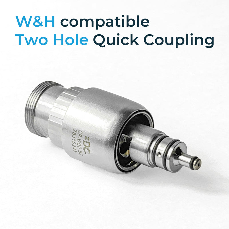 Delma W&H compatible Two Hole Quick Coupling WQD B2 (8193391591679)