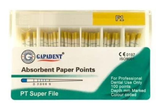 Great Pro Taper Absorbent Paper Points-F1 (100 points) (14750207705466)