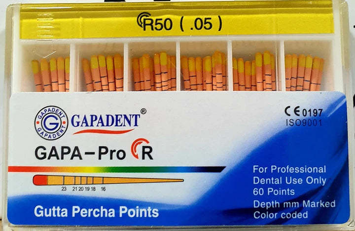 GAPA-Pro R Gutta Percha Points R50 (.05) (60 Points) (14750150361466)