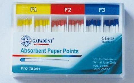 Absorbent Paper Points - F1, F2, F3 Assorted (100 Points) (14750225957242)