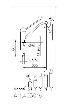 Spelpro Long Swivel Spout Mixer Tap (4440308023383)