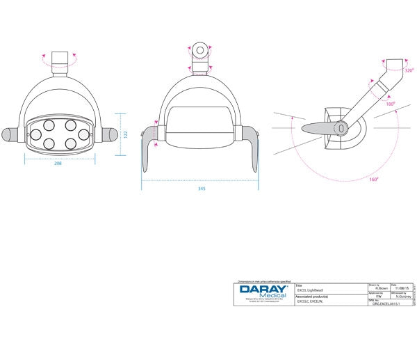 Daray Excel LED Dental Light Upgrade Kit (4440380276823)